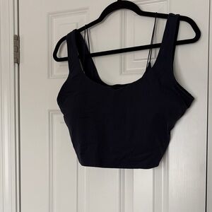 Classic navy blue nursing Crop Top